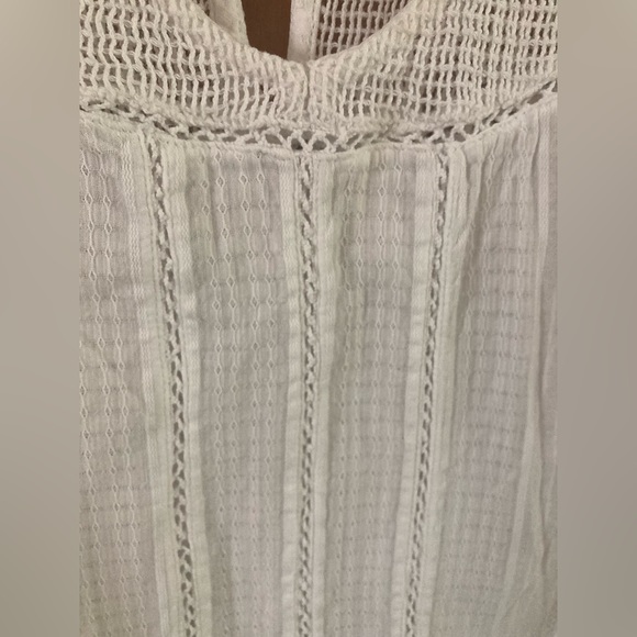 Vintage ROOTS white cotton lacy tank - XS - Picture 4 of 6